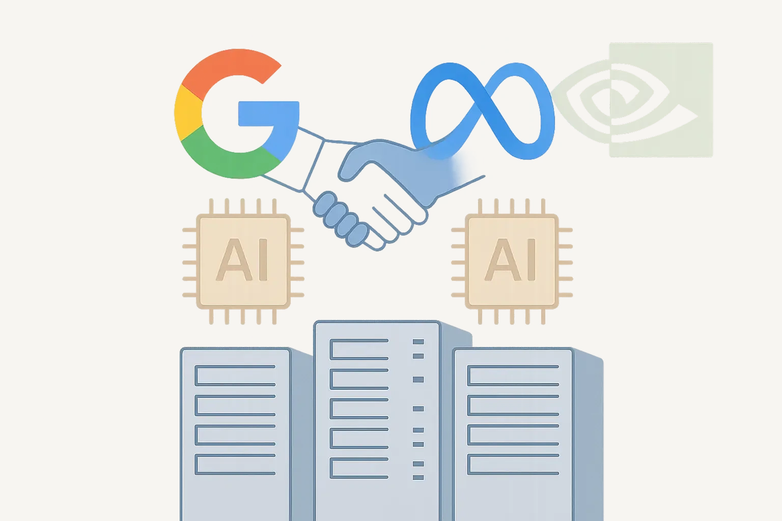 구글·메타 동맹과 엔비디아 견제, AI 칩 판도는 어디로 갈까